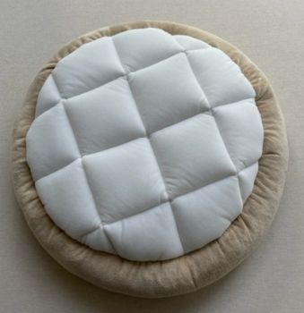 Mikrofaser Bettchen rund ca. 46 cm honig